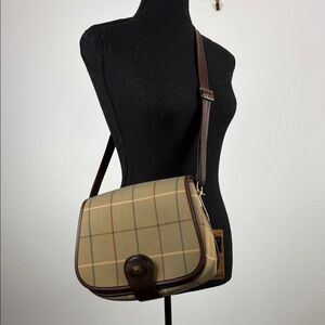 VTG NWT Classic Plaid Checkered Crossbody Bag Messenger Burberrys Penny Style